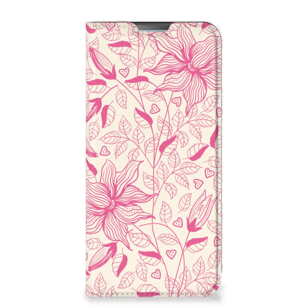 Nokia 3.4 Smart Cover Pink Flowers