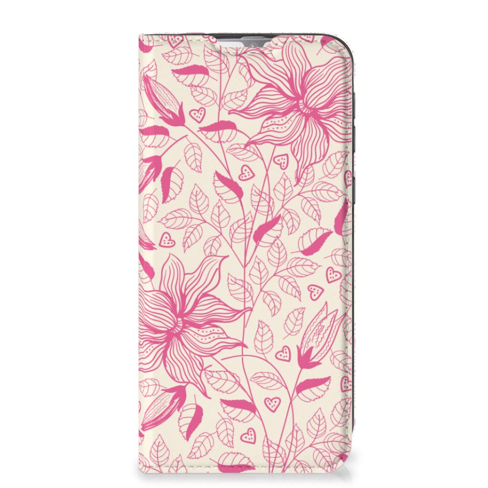 Samsung Galaxy M31 Smart Cover Pink Flowers