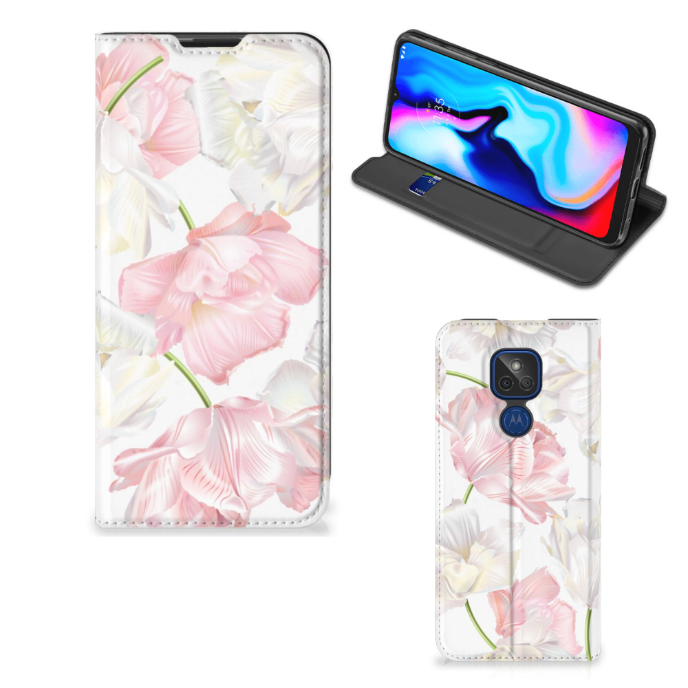 Motorola Moto G9 Play Smart Cover Lovely Flowers