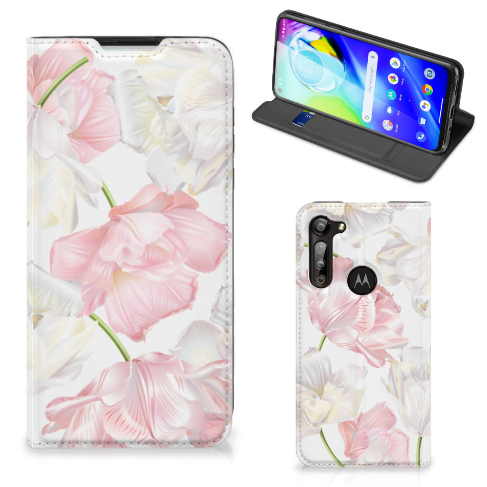 Motorola Moto G8 Power Smart Cover Lovely Flowers