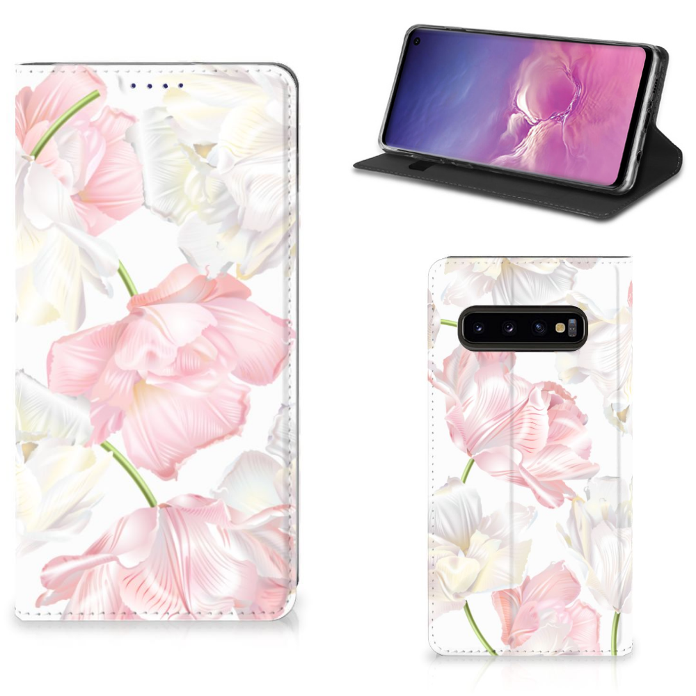 Samsung Galaxy S10 Standcase Hoesje Design Lovely Flowers