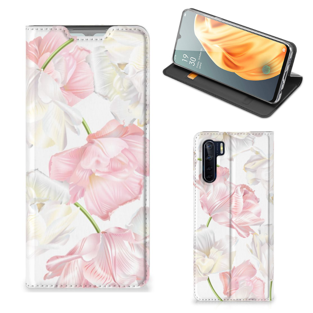 OPPO Reno3 | A91 Smart Cover Lovely Flowers