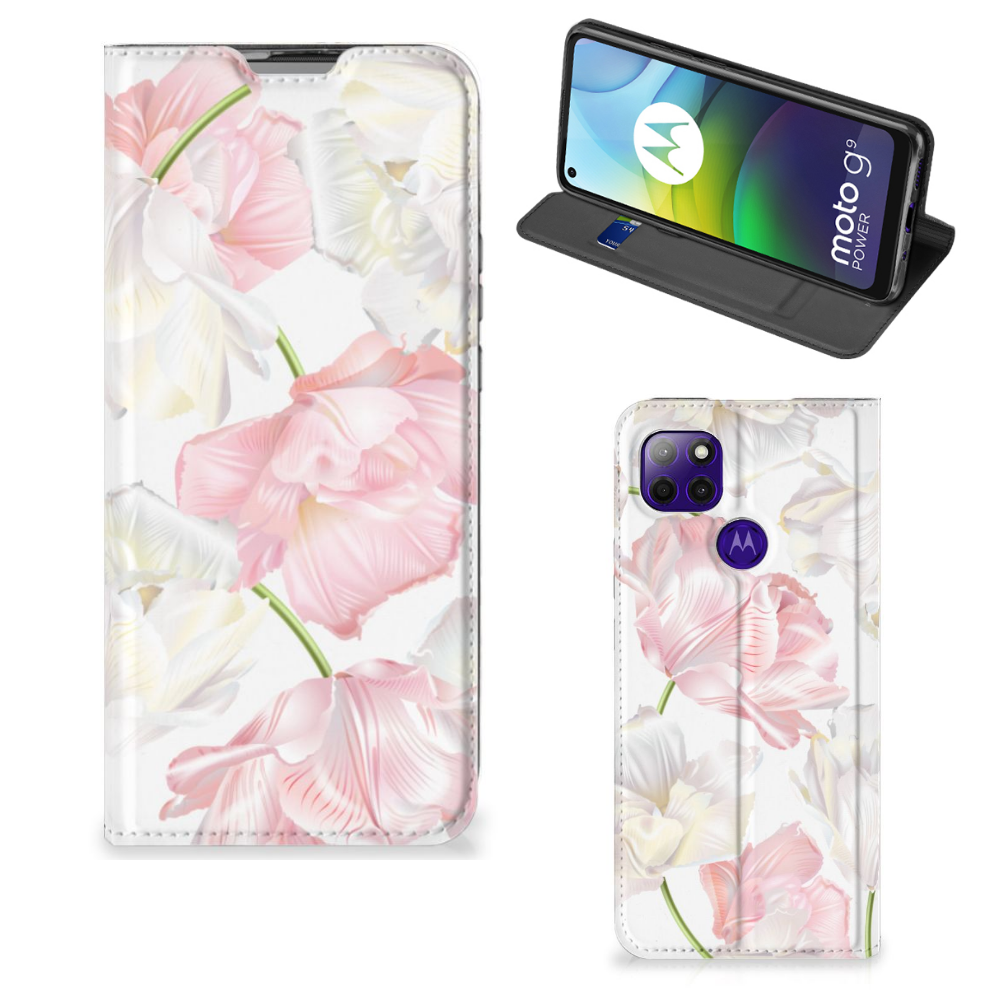 Motorola Moto G9 Power Smart Cover Lovely Flowers