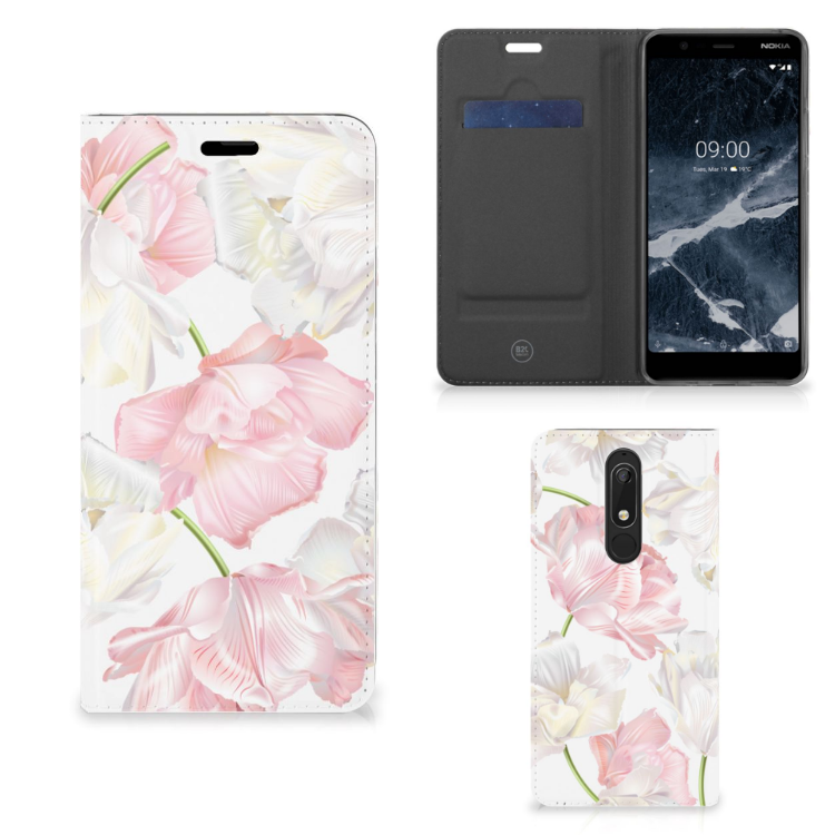Nokia 5.1 (2018) Smart Cover Lovely Flowers