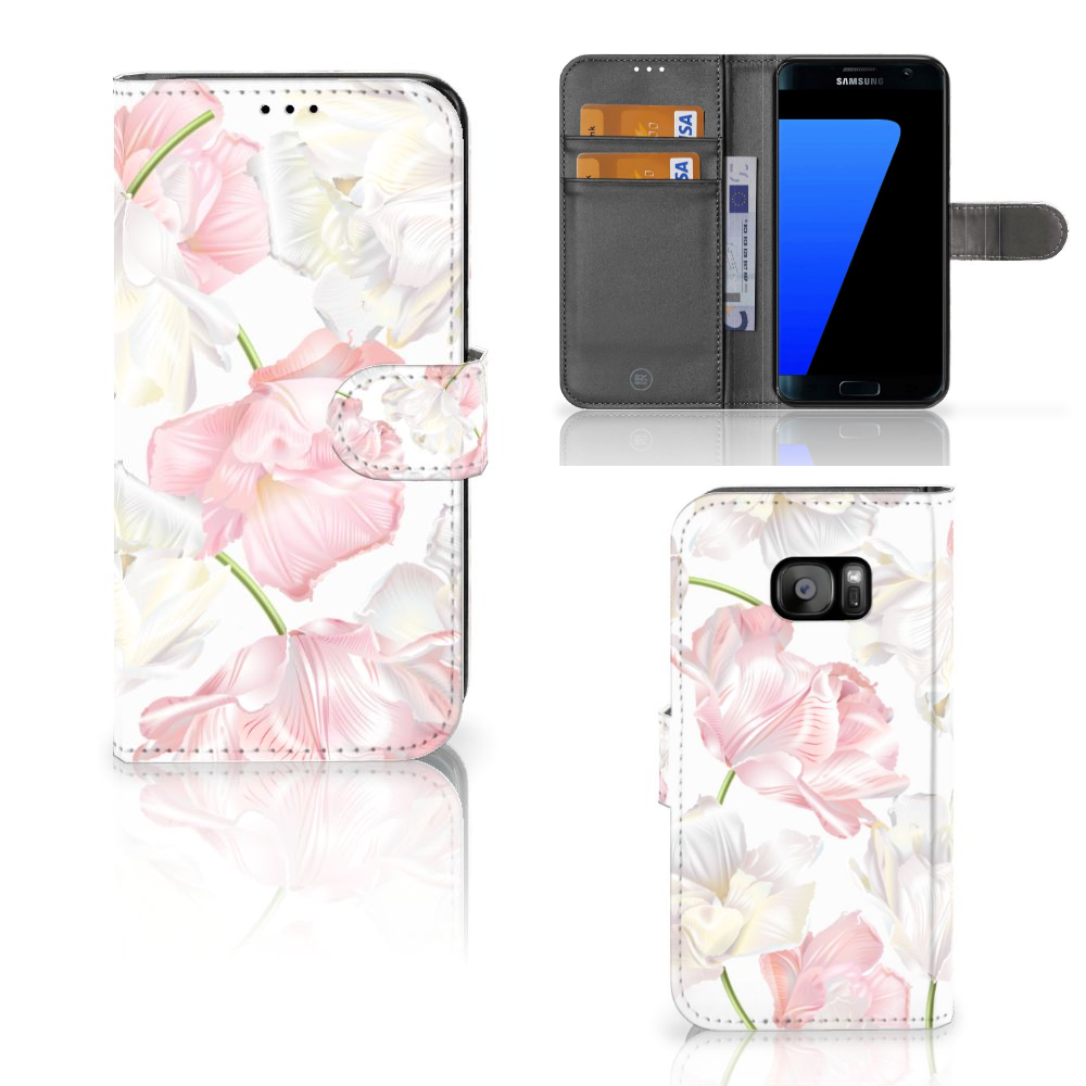 Samsung Galaxy S7 Edge Boekhoesje Design Lovely Flowers