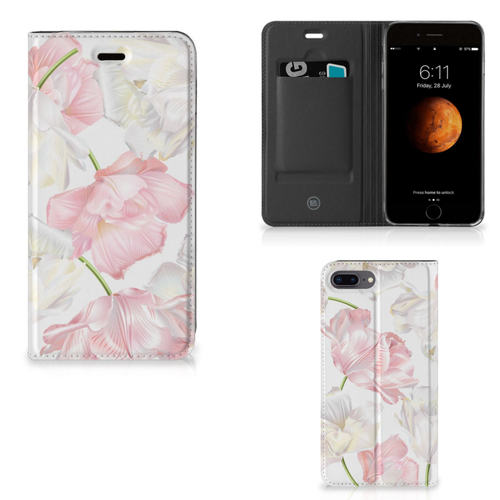 Apple iPhone 7 Plus | 8 Plus Standcase Hoesje Design Lovely Flowers