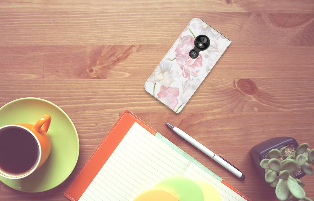 Motorola Moto E5 Play Smart Cover Lovely Flowers