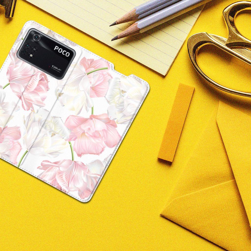 Poco X4 Pro 5G Smart Cover Lovely Flowers