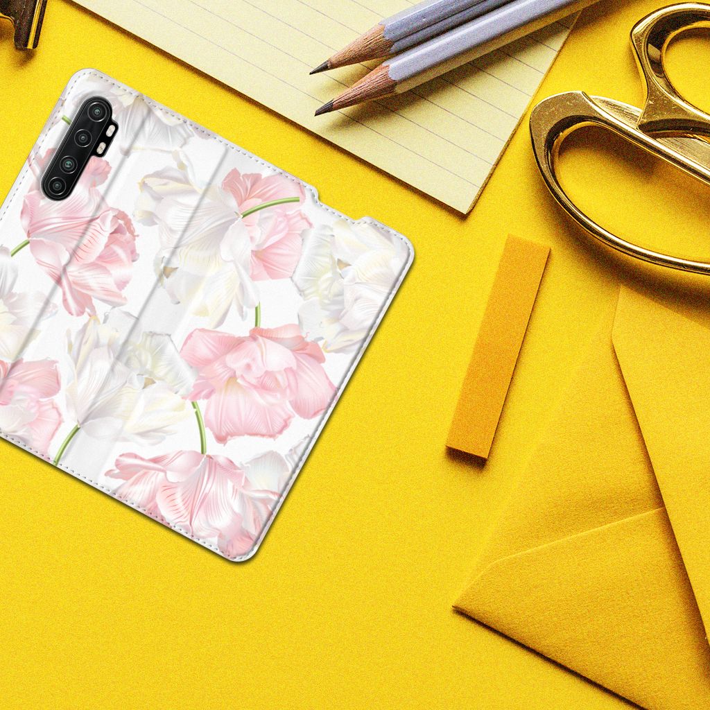 Xiaomi Mi Note 10 Lite Smart Cover Lovely Flowers