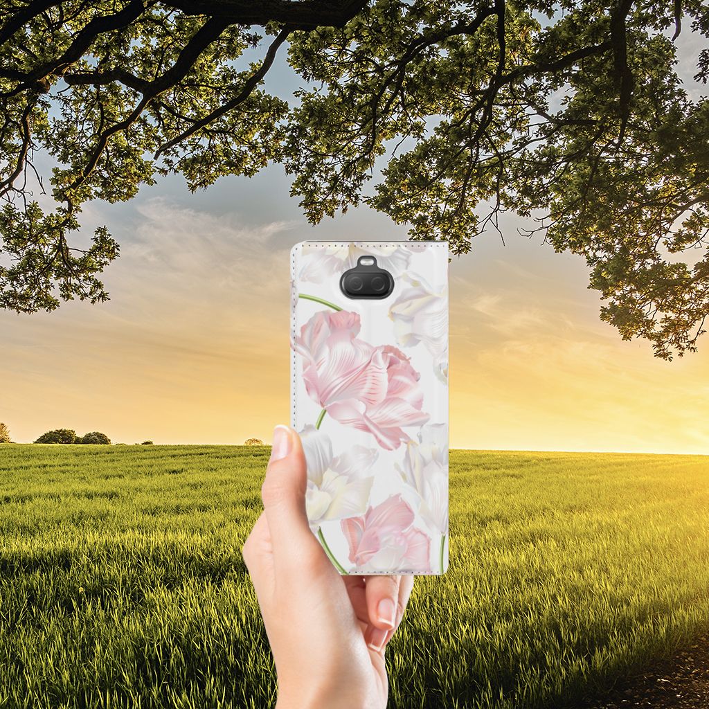 Sony Xperia 10 Plus Smart Cover Lovely Flowers
