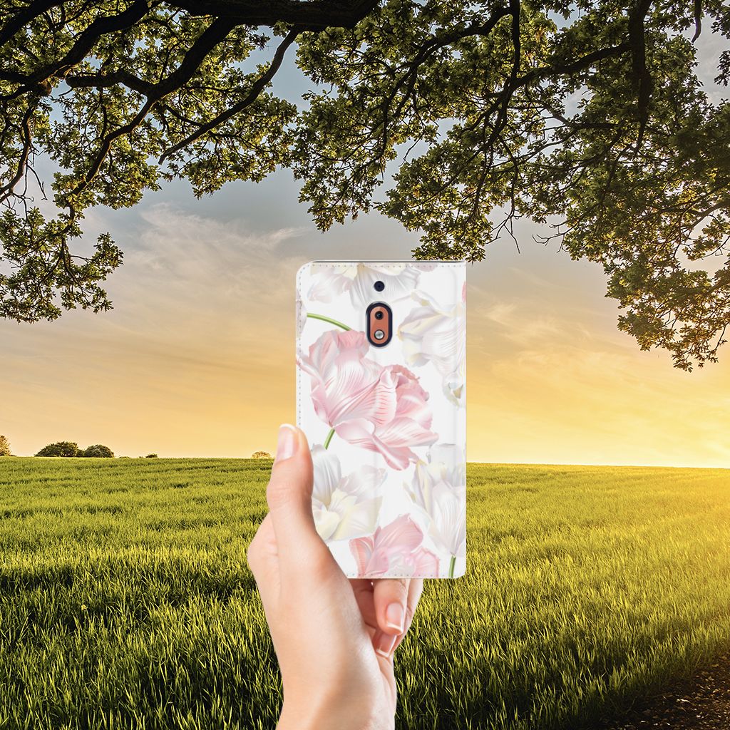 Nokia 2.1 2018 Smart Cover Lovely Flowers