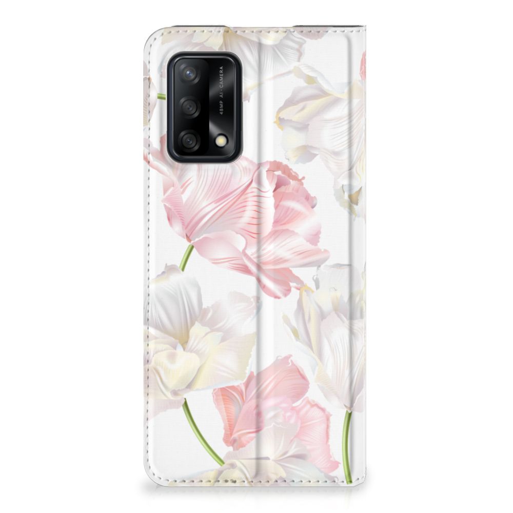 OPPO A74 4G Smart Cover Lovely Flowers