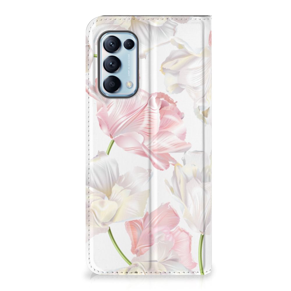 OPPO Find X3 Lite Smart Cover Lovely Flowers