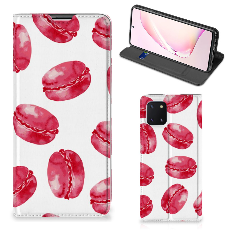 Samsung Galaxy Note 10 Lite Flip Style Cover Pink Macarons