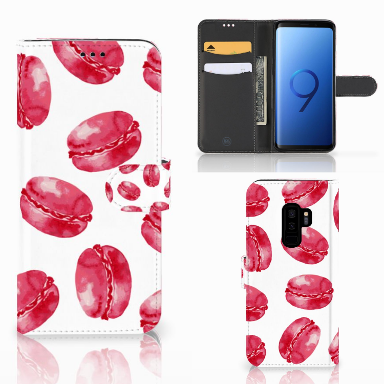 Samsung Galaxy S9 Plus Boekhoesje Design Pink Macarons