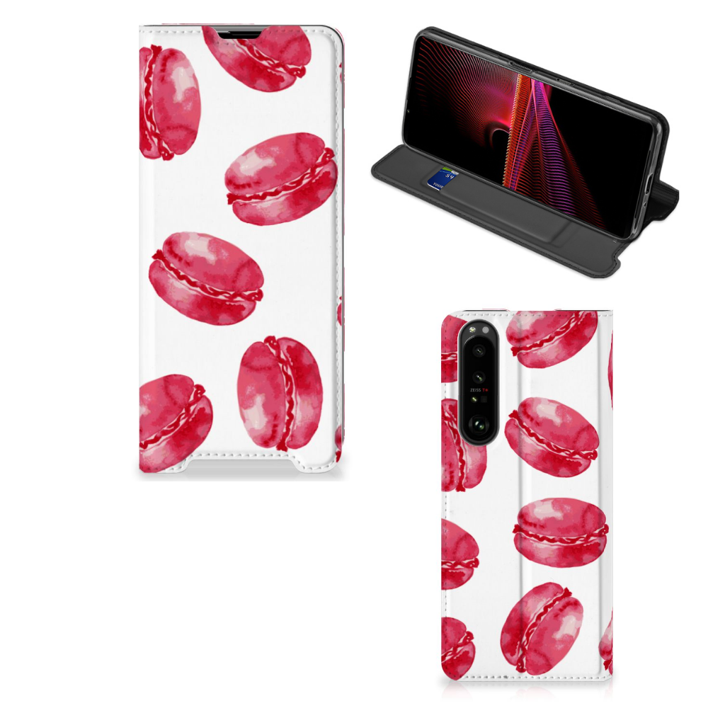 Sony Xperia 1 III Flip Style Cover Pink Macarons