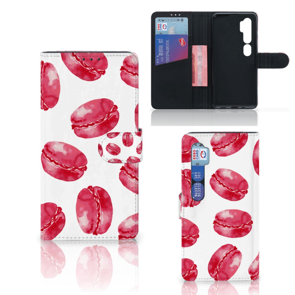 Xiaomi Mi Note 10 Pro Book Cover Pink Macarons