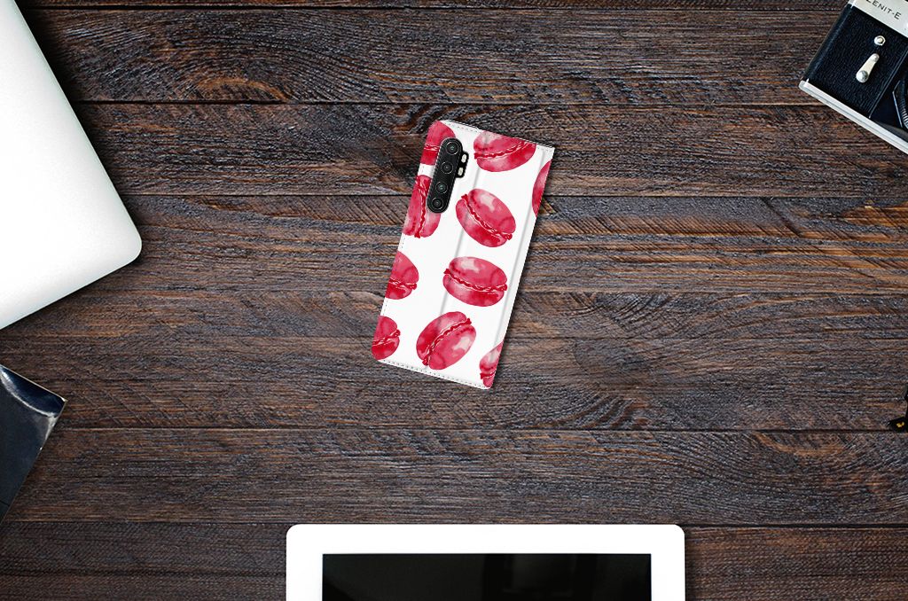 Xiaomi Mi Note 10 Lite Flip Style Cover Pink Macarons