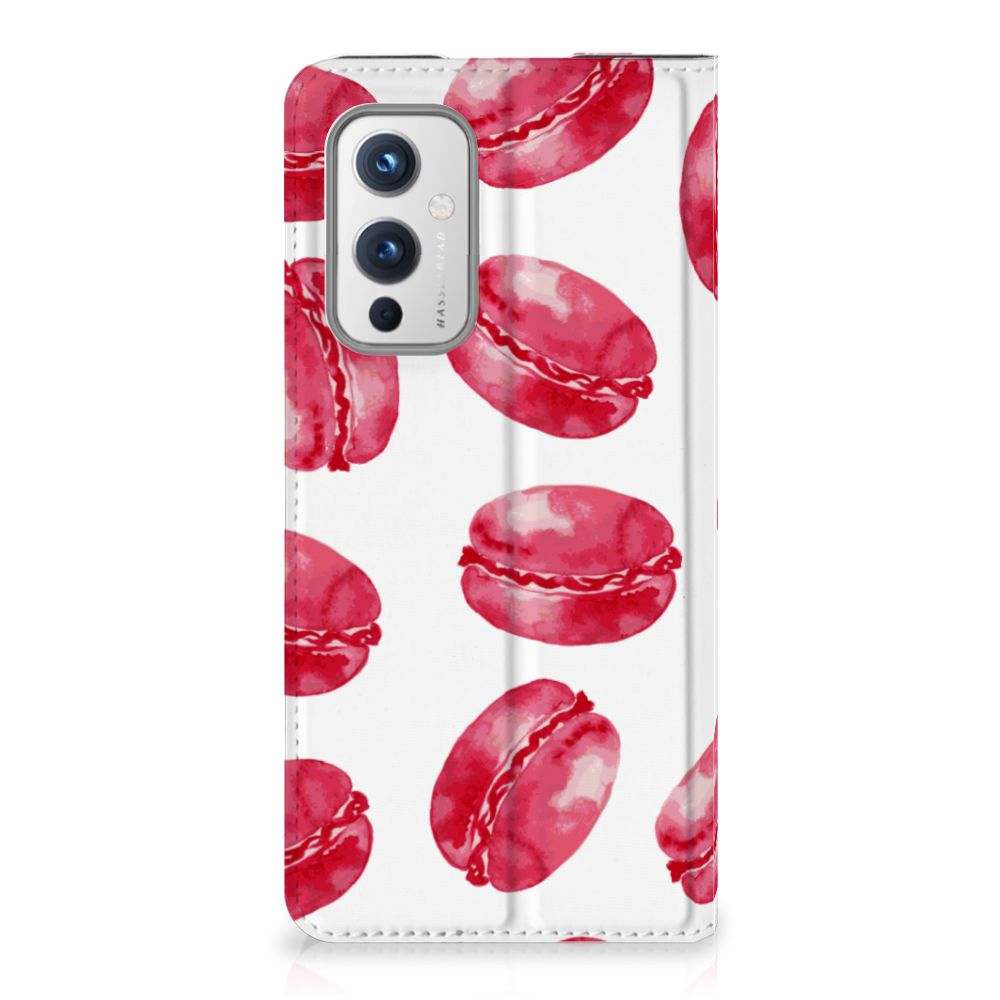 OnePlus 9 Flip Style Cover Pink Macarons