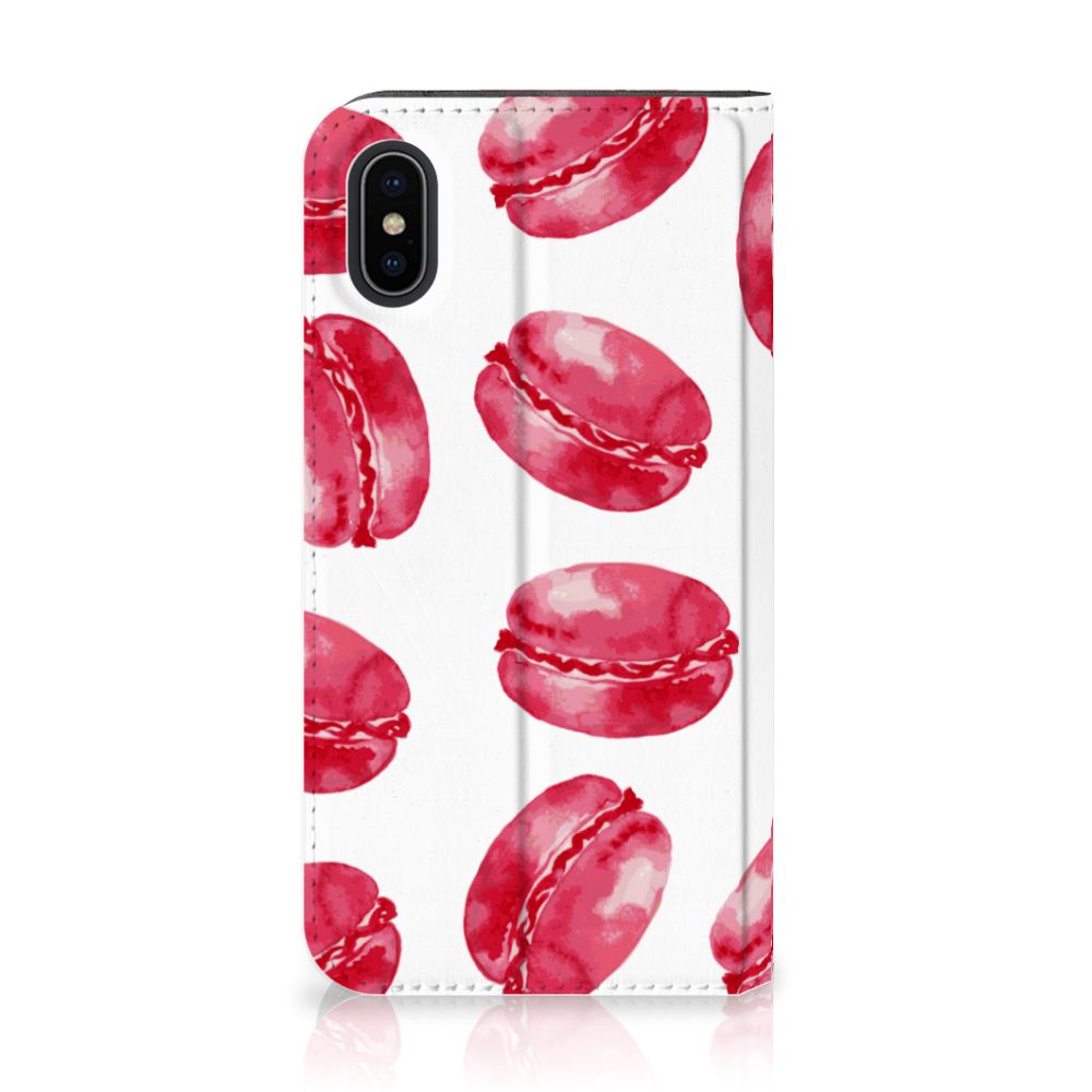 Apple iPhone X | Xs Flip Style Cover Pink Macarons