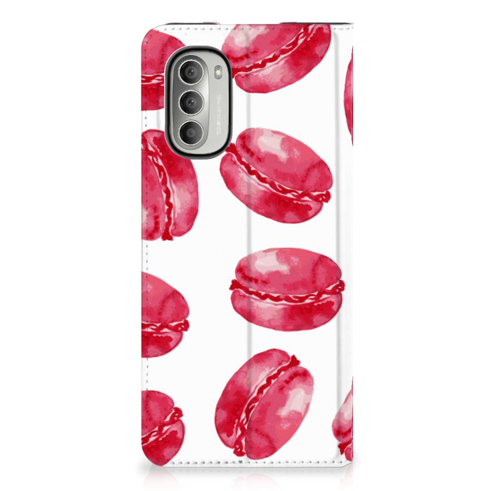 Motorola Moto G51 5G Flip Style Cover Pink Macarons