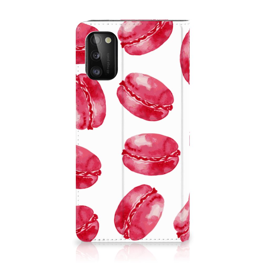 Samsung Galaxy A41 Flip Style Cover Pink Macarons