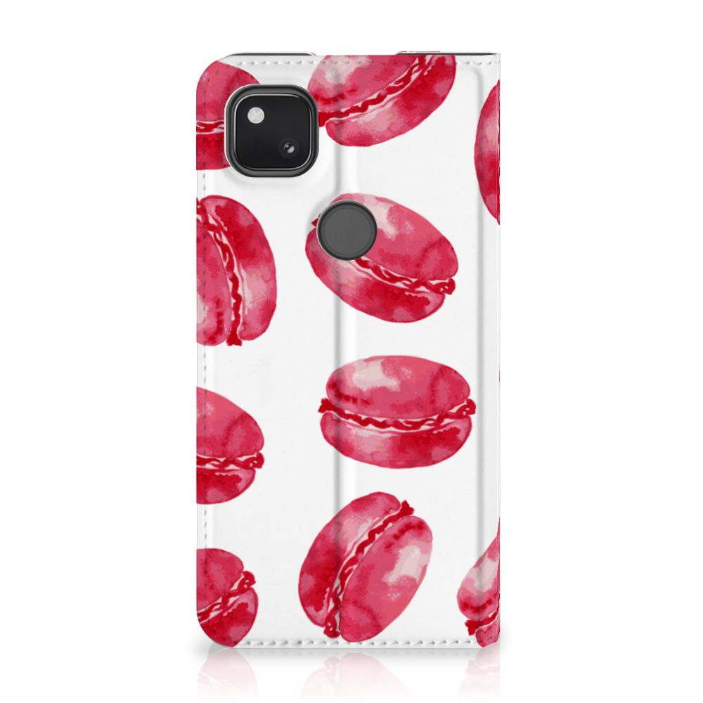 Google Pixel 4a Flip Style Cover Pink Macarons