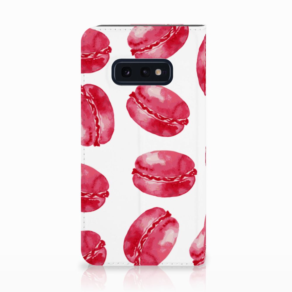 Samsung Galaxy S10e Flip Style Cover Pink Macarons
