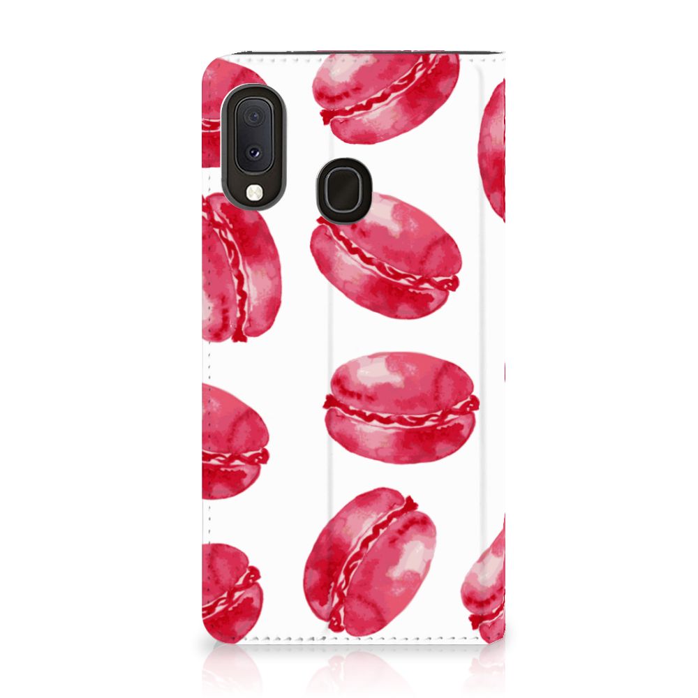 Samsung Galaxy A20e Flip Style Cover Pink Macarons
