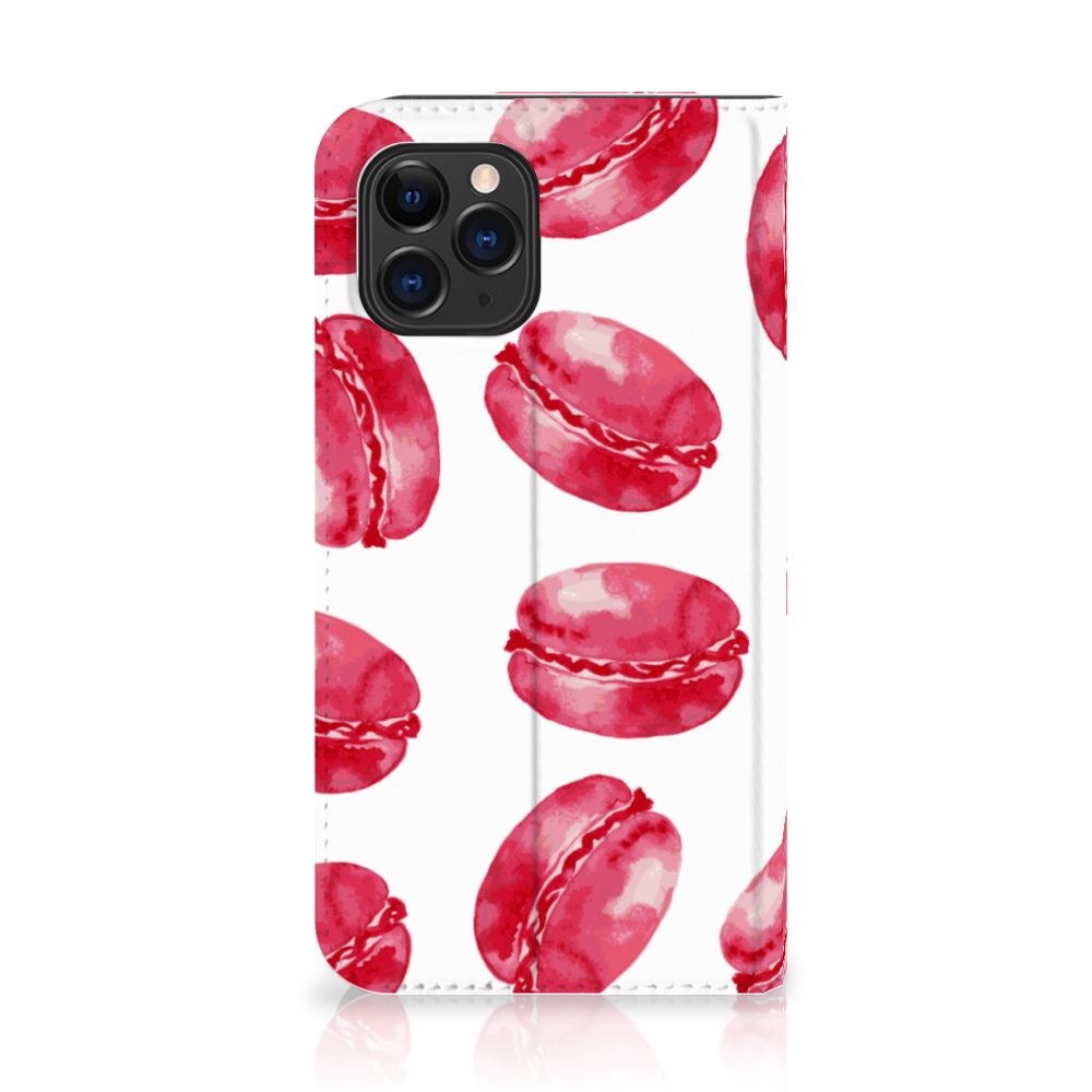 Apple iPhone 11 Pro Flip Style Cover Pink Macarons