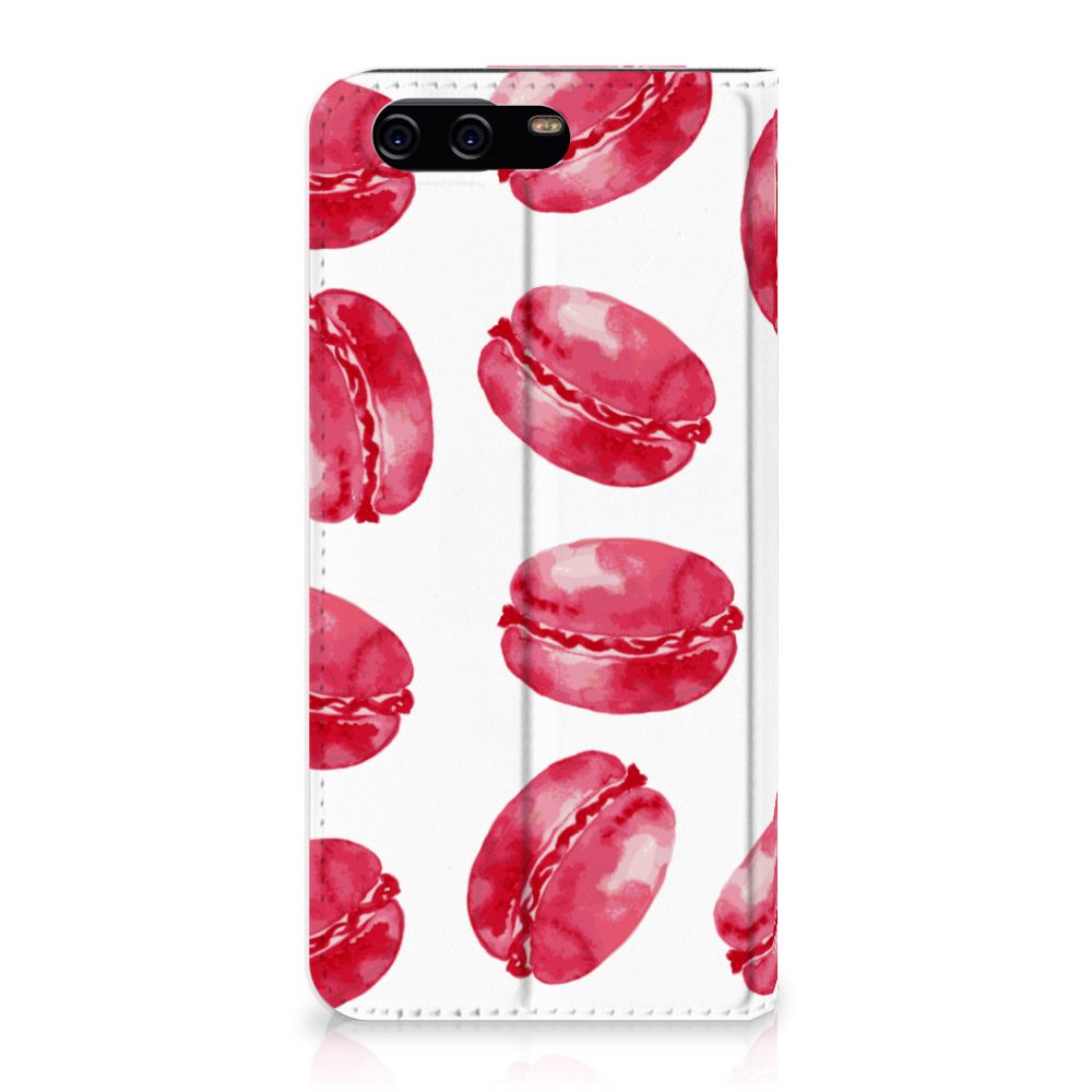 Huawei P10 Flip Style Cover Pink Macarons