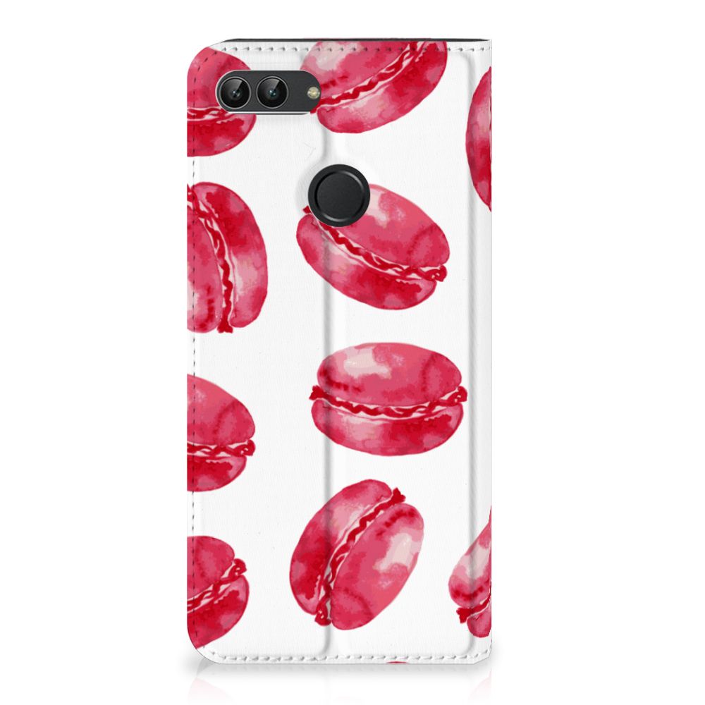 Huawei P Smart Flip Style Cover Pink Macarons