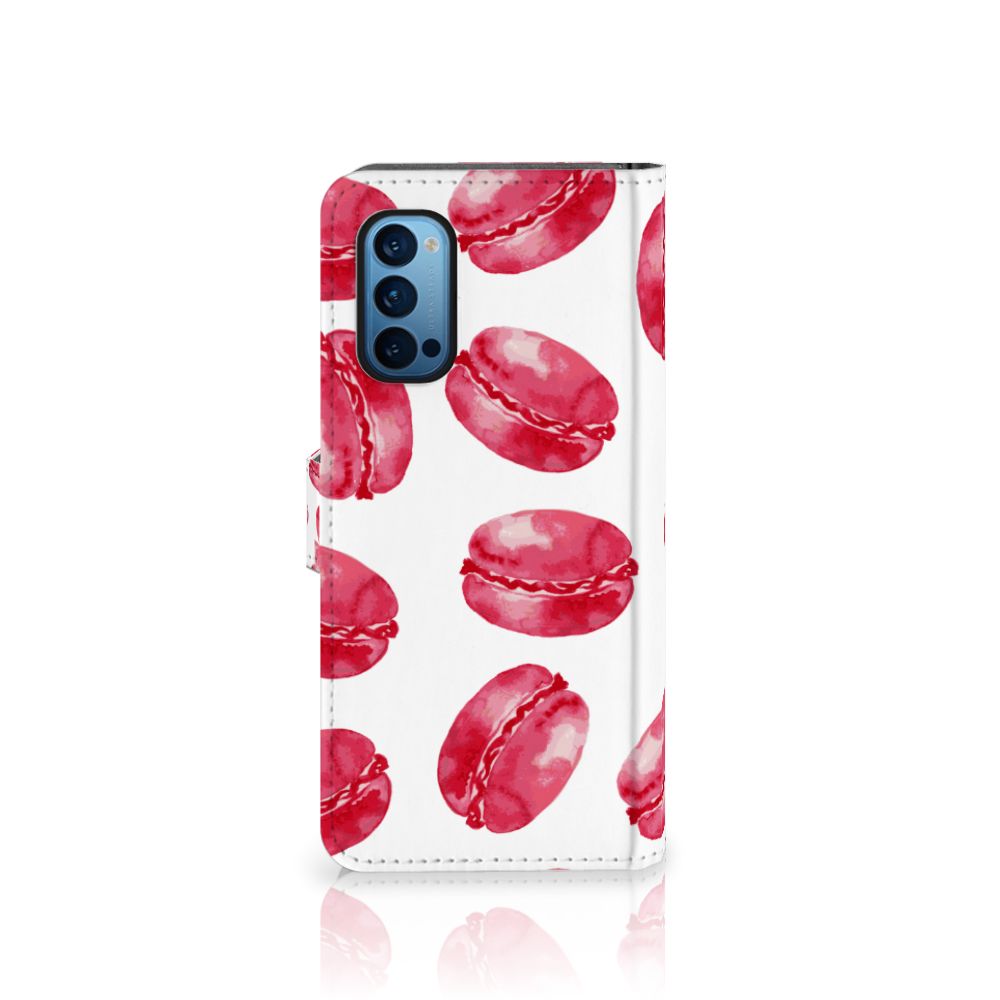 OPPO Reno 4 Pro 5G Book Cover Pink Macarons