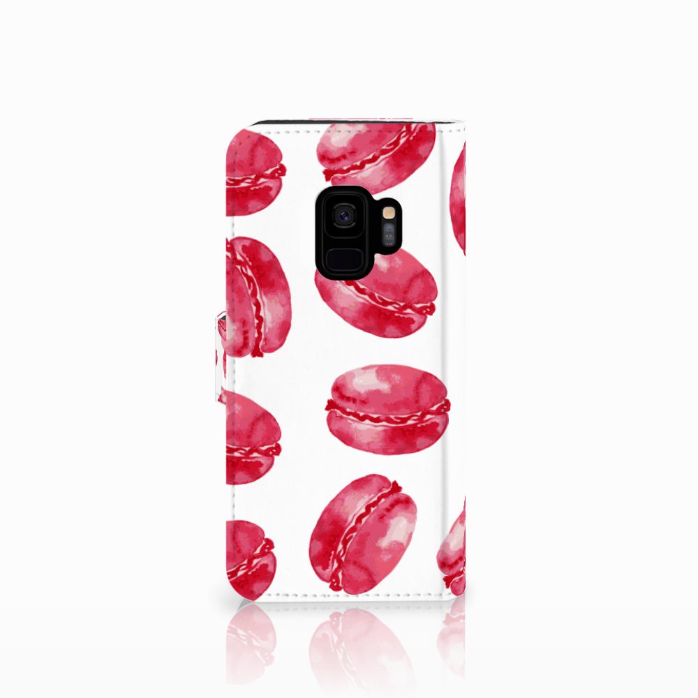 Samsung Galaxy S9 Book Cover Pink Macarons