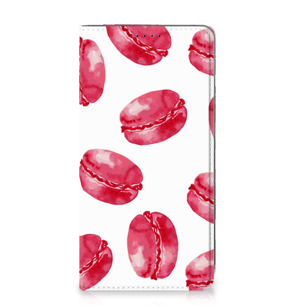 Samsung Galaxy A50 Flip Style Cover Pink Macarons