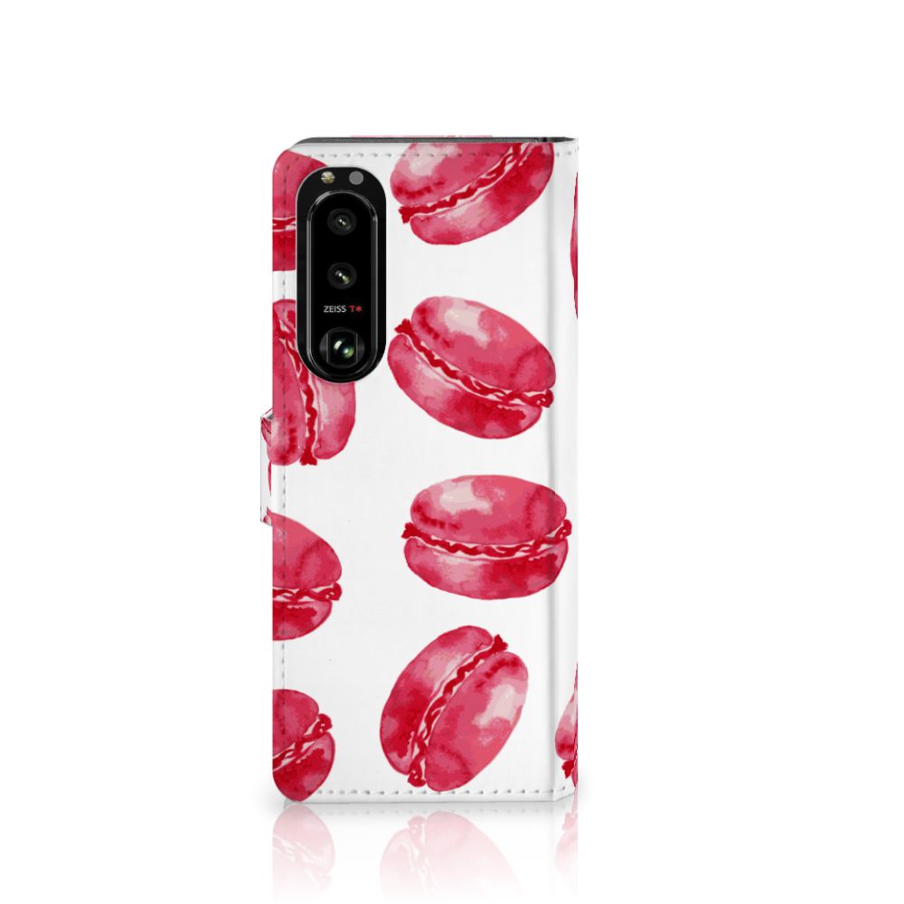 Sony Xperia 5III Book Cover Pink Macarons