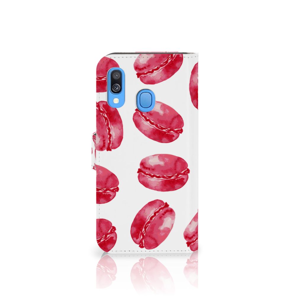 Samsung Galaxy A40 Book Cover Pink Macarons