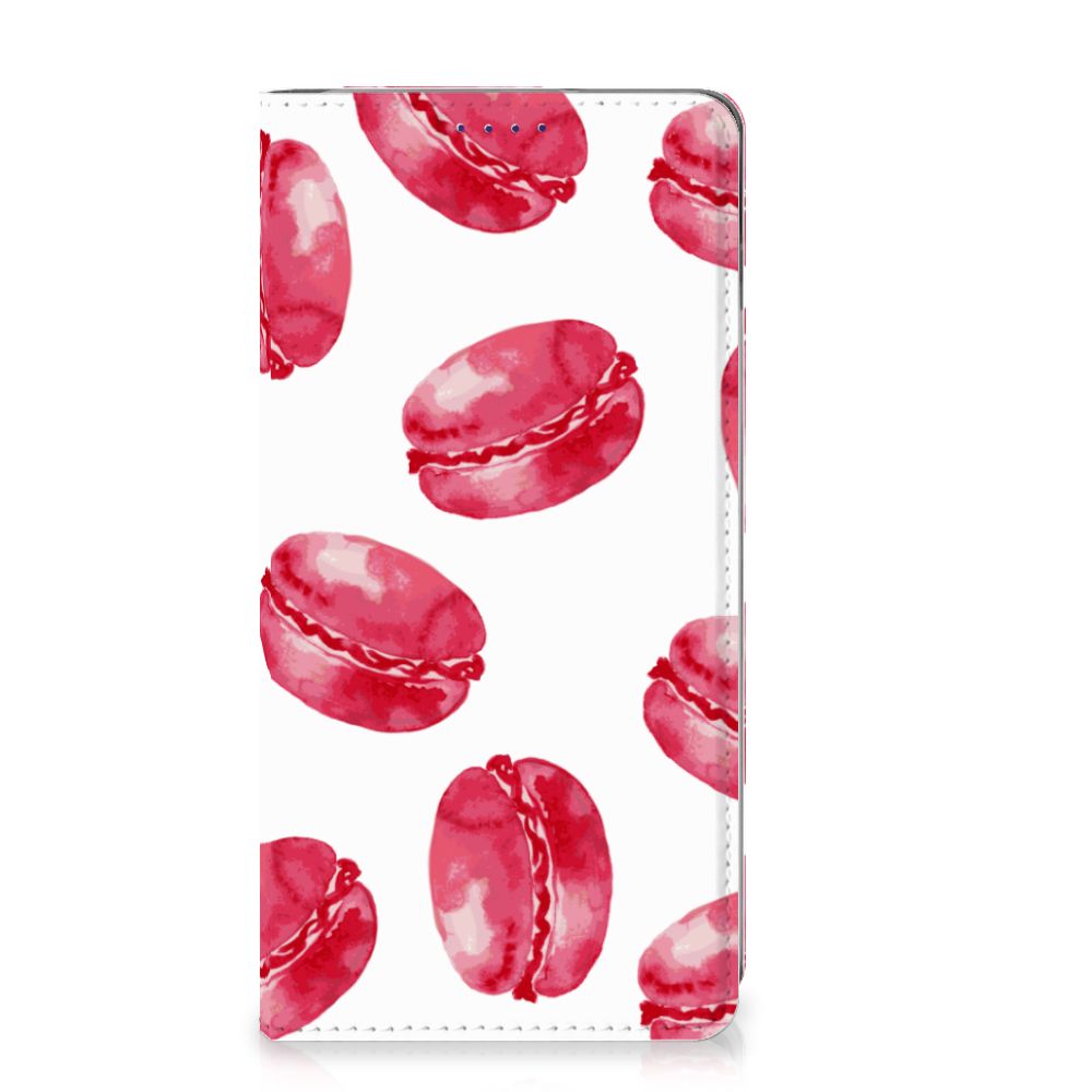 Samsung Galaxy S10 Flip Style Cover Pink Macarons
