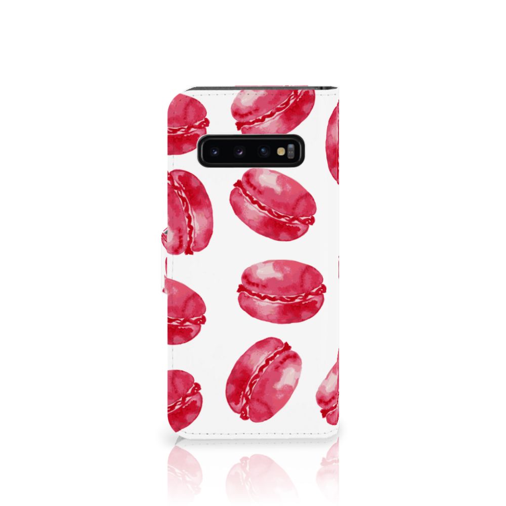 Samsung Galaxy S10 Book Cover Pink Macarons