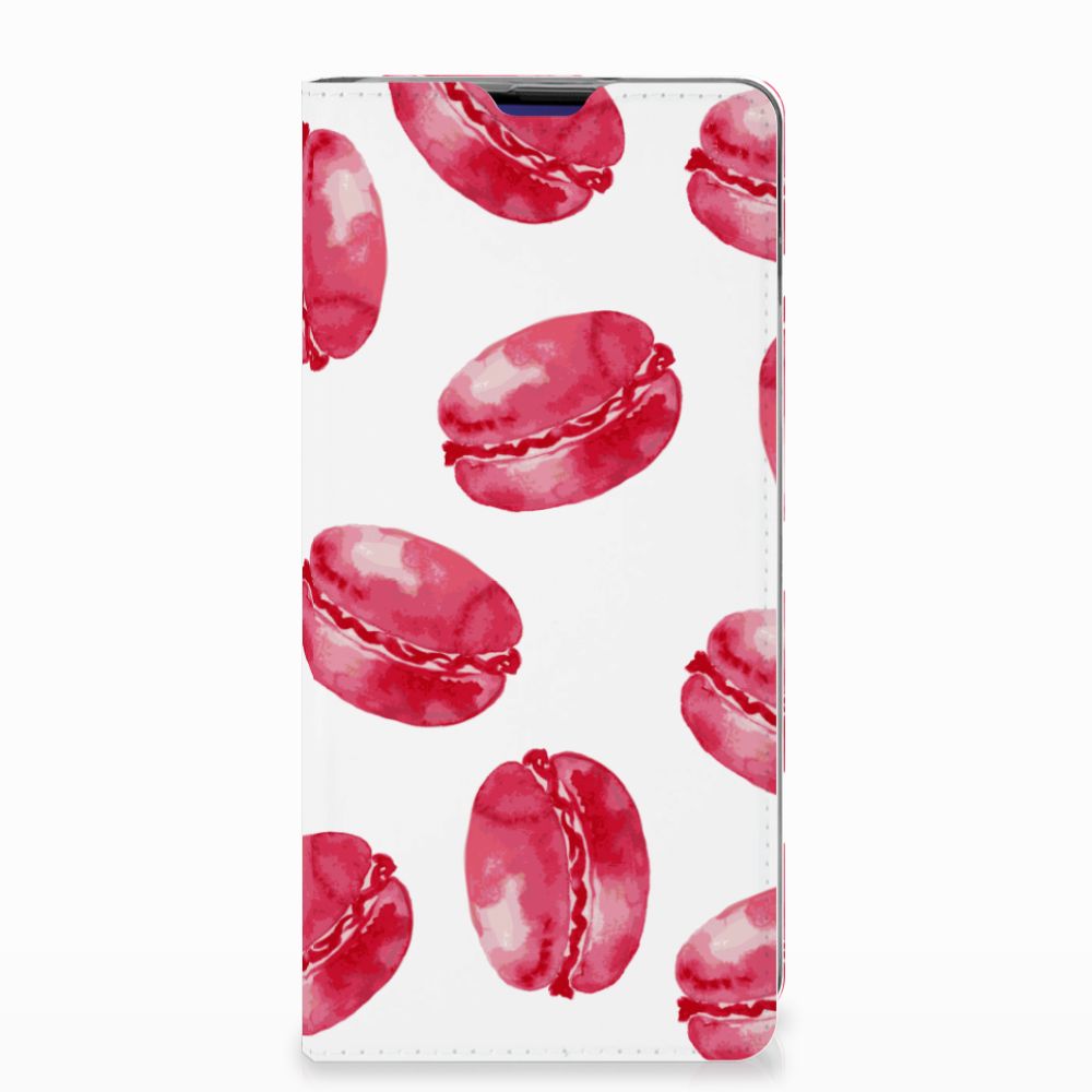 Samsung Galaxy S10 Plus Flip Style Cover Pink Macarons