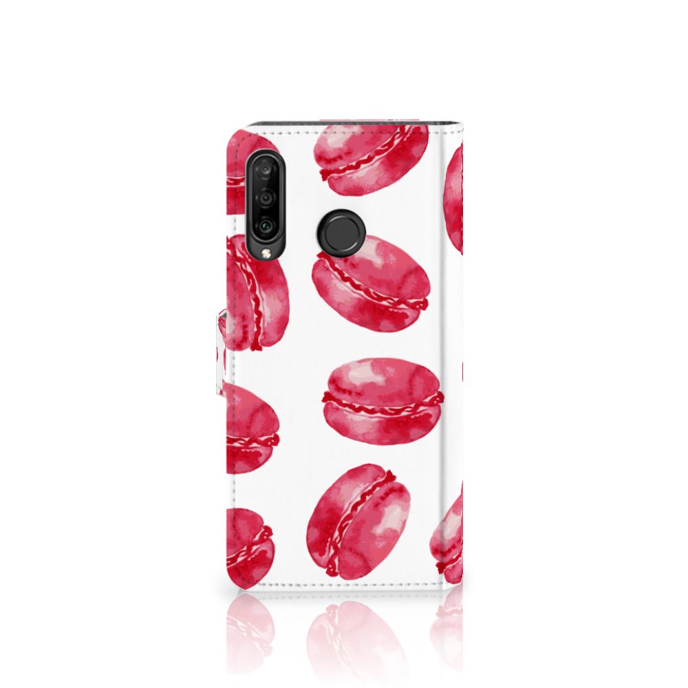 Huawei P30 Lite (2020) Book Cover Pink Macarons