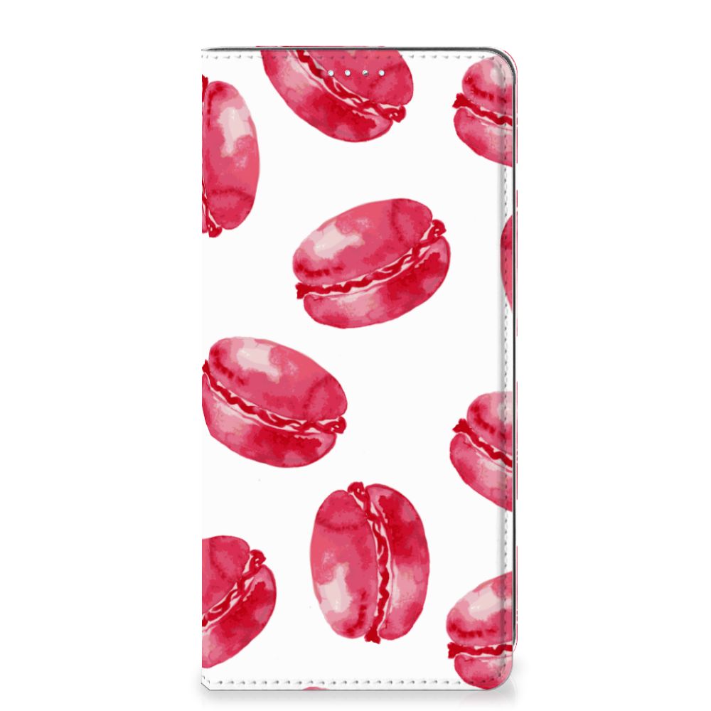 Samsung Galaxy A71 Flip Style Cover Pink Macarons