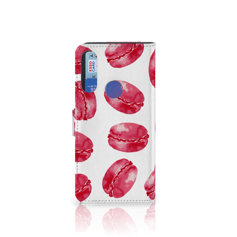 Alcatel 1S 2020 Book Cover Pink Macarons