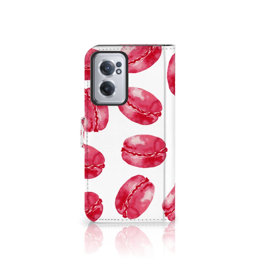 OnePlus Nord CE 2 Book Cover Pink Macarons