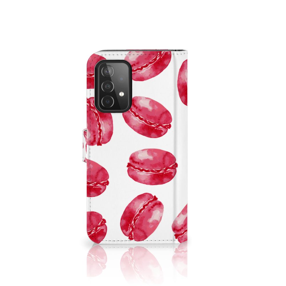 Samsung Galaxy A52 Book Cover Pink Macarons