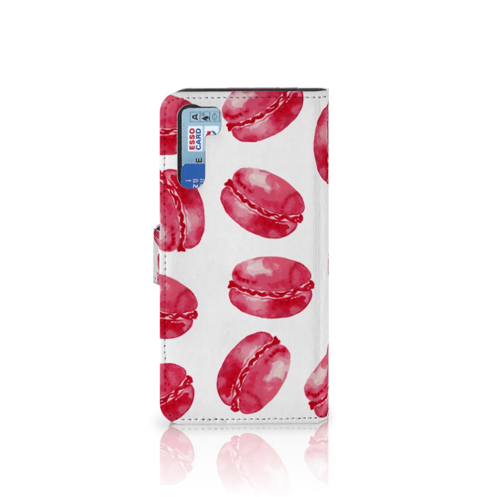 OPPO A91 | Reno3 Book Cover Pink Macarons