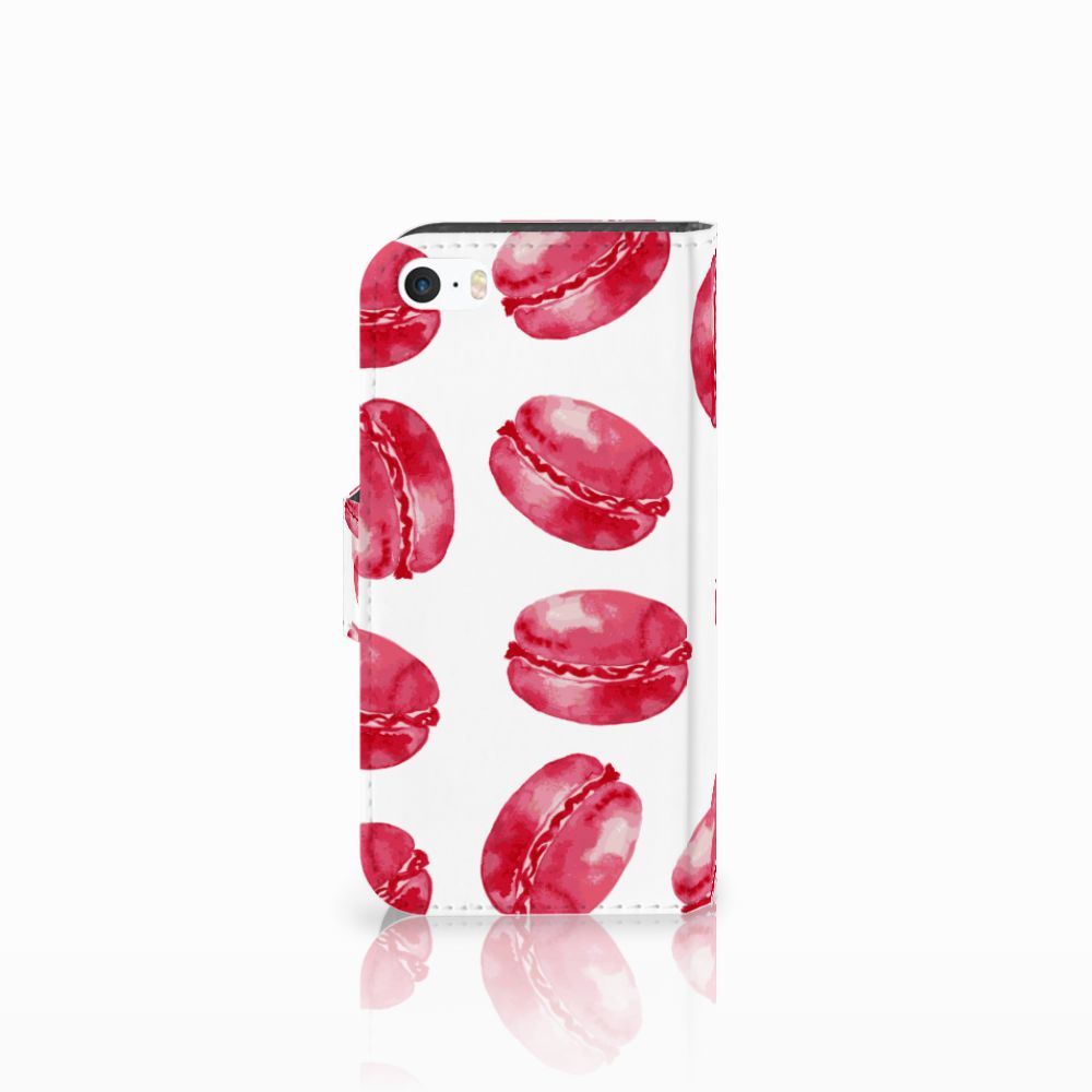 Apple iPhone 5 | 5s | SE Book Cover Pink Macarons