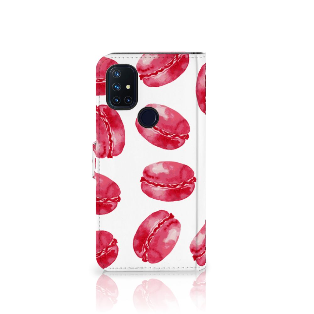 OnePlus Nord N10 Book Cover Pink Macarons