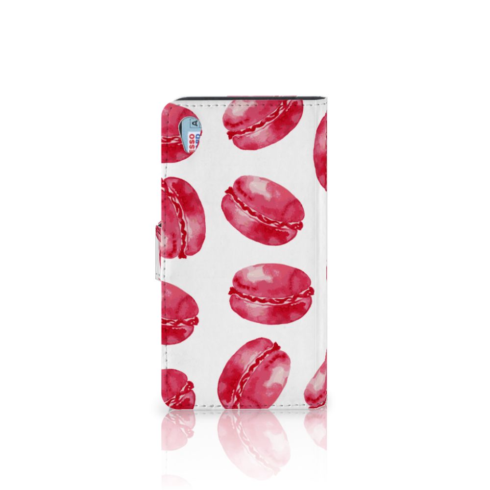 Sony Xperia Z3 Book Cover Pink Macarons
