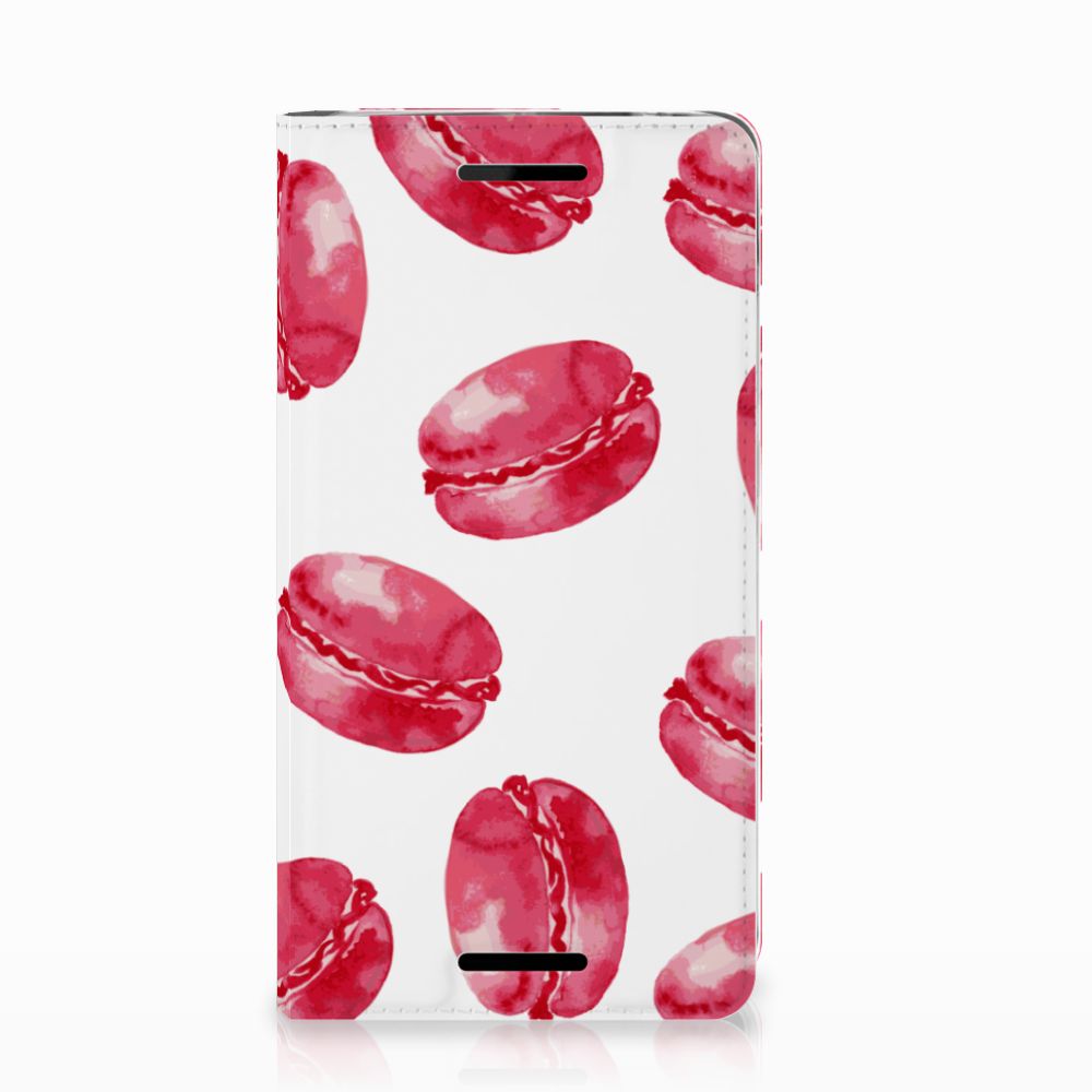 Nokia 2.1 2018 Flip Style Cover Pink Macarons